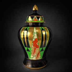 Jarrón Crown Devon ‘Orient’, ca. 1930, 22K oro.