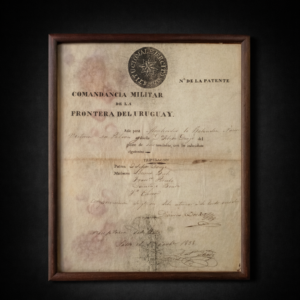 Permiso militar 1838 Balandra Victoria.