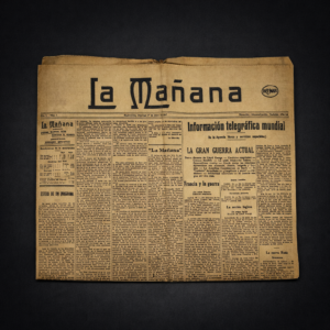 Primer número del diario" La Mañana", 1917.