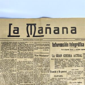 Primer número del diario" La Mañana", 1917.