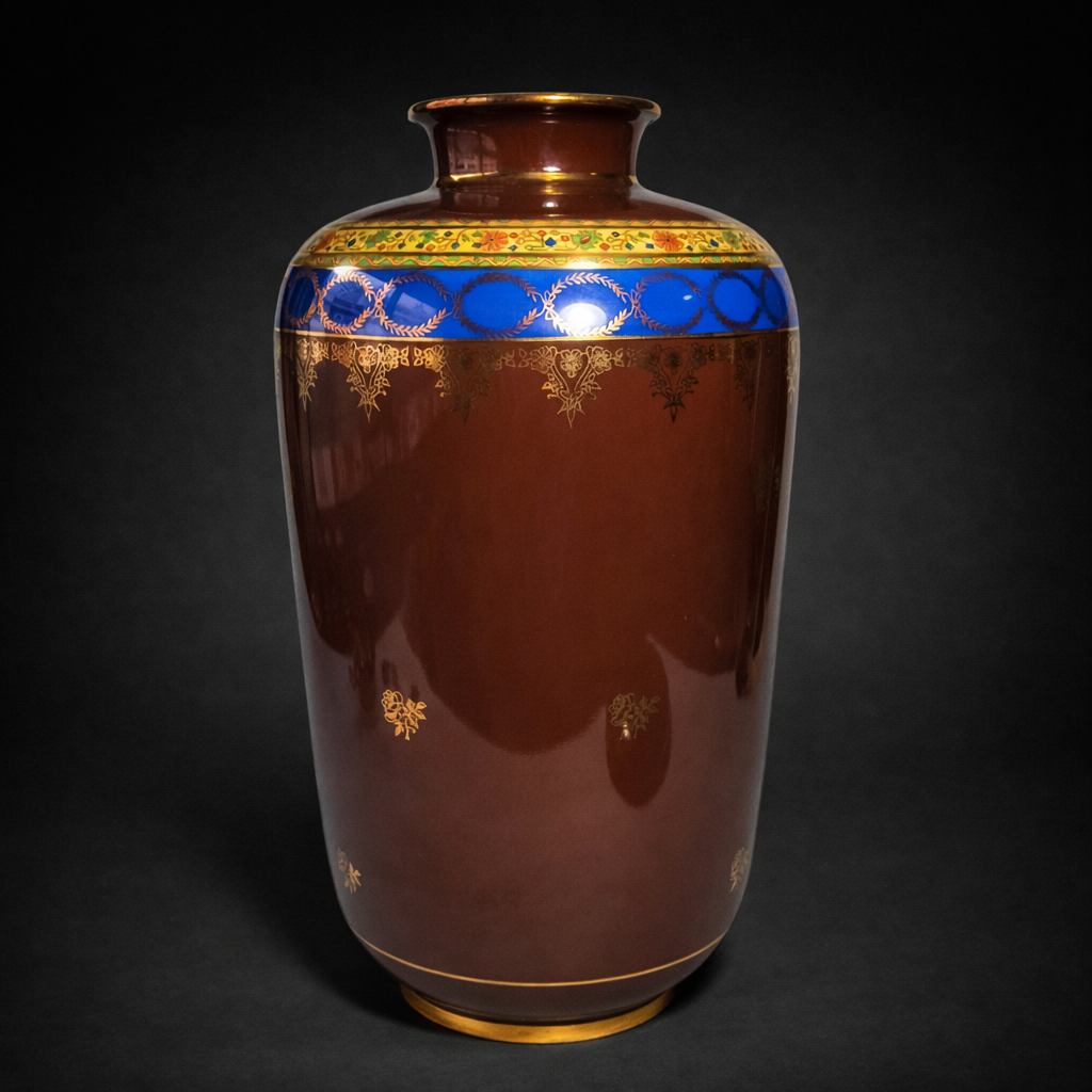 Jarrón de porcelana "Vieja Viena". Circa 1920. Jarrón de porcelana "Vieja Viena". Circa 1920.
