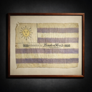 Bandera conmemorativa del Centenario de la Constitución – London París, 1930.