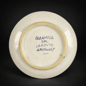 Plato “Barco” Cerámica del Carrito. Circa 1970–1980.