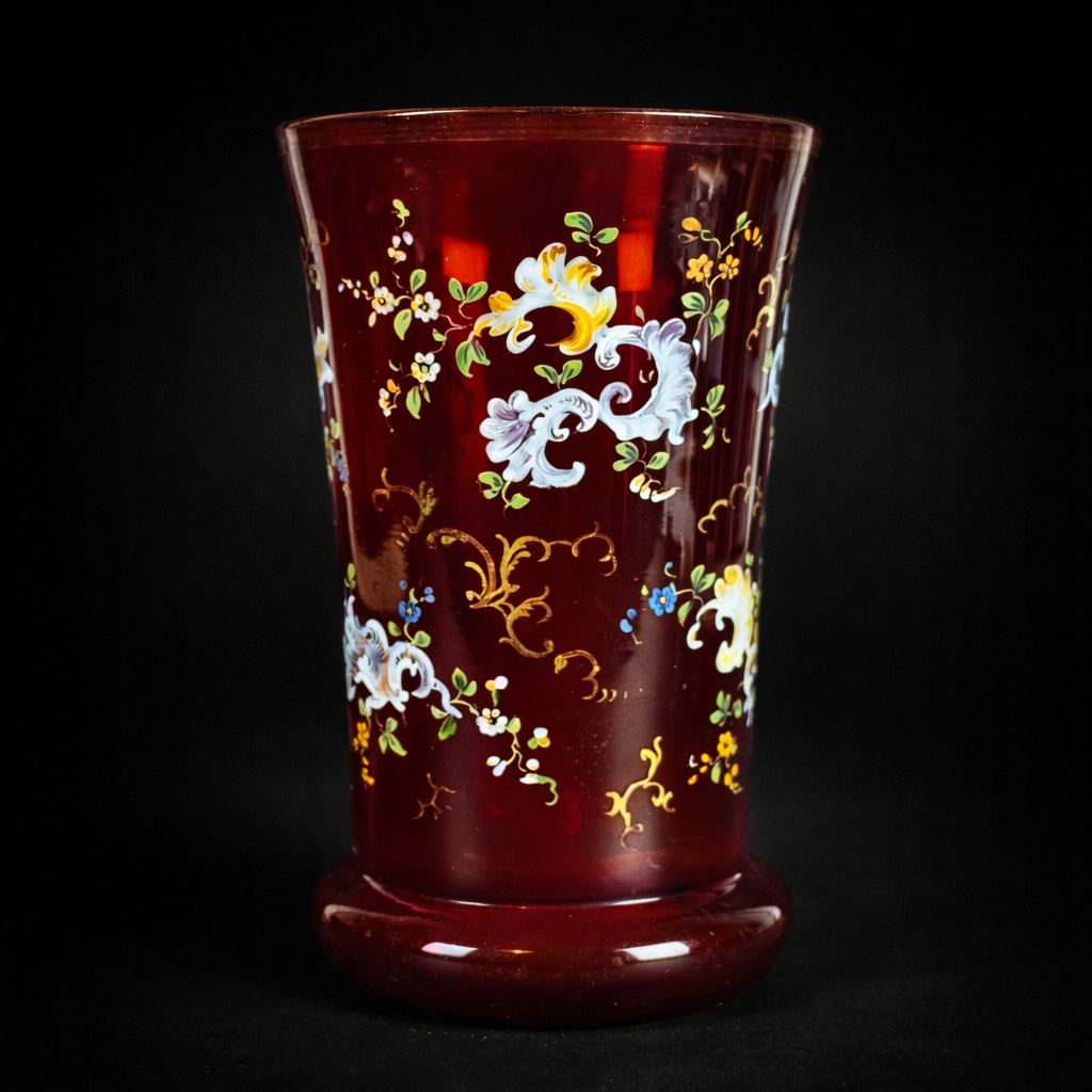 Colección de vasos europeos en vidrio artístico. Ca. 1890. Colección de vasos europeos en vidrio artístico. Ca. 1890.