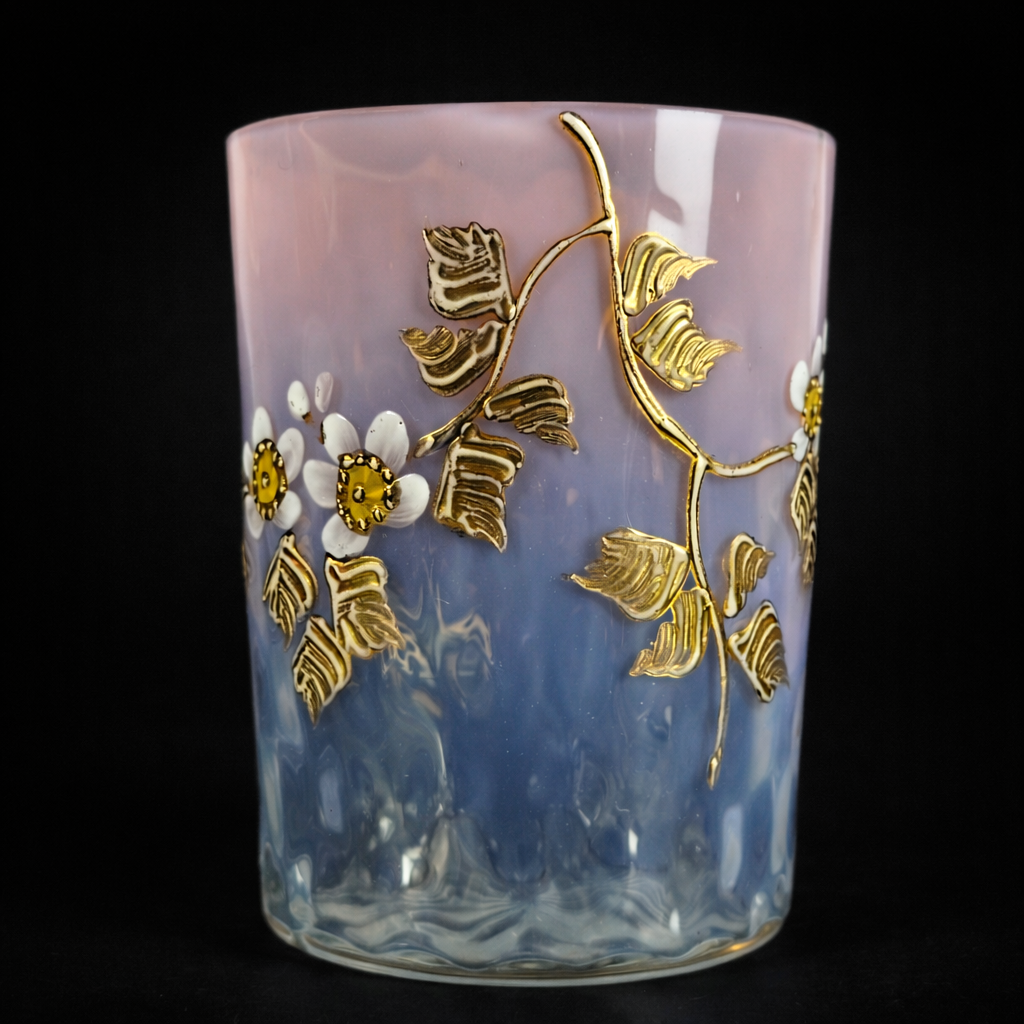 Colección de vasos europeos en vidrio artístico. Ca. 1890. Colección de vasos europeos en vidrio artístico. Ca. 1890.