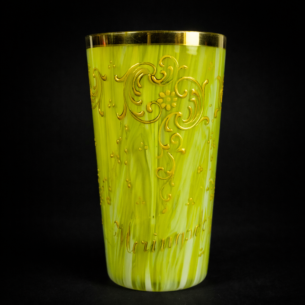 Colección de vasos europeos en vidrio artístico. Ca. 1890. Colección de vasos europeos en vidrio artístico. Ca. 1890.