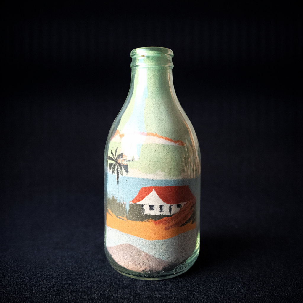Colección de botellitas con arenas de colores de Brasil. Circa 1970. Colección de botellitas con arenas de colores de Brasil. Circa 1970.