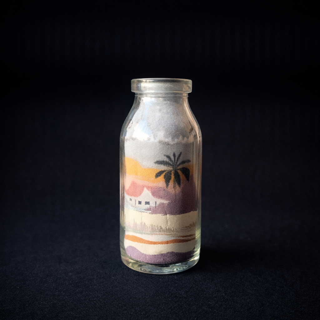 Colección de botellitas con arenas de colores de Brasil. Circa 1970. Colección de botellitas con arenas de colores de Brasil. Circa 1970.