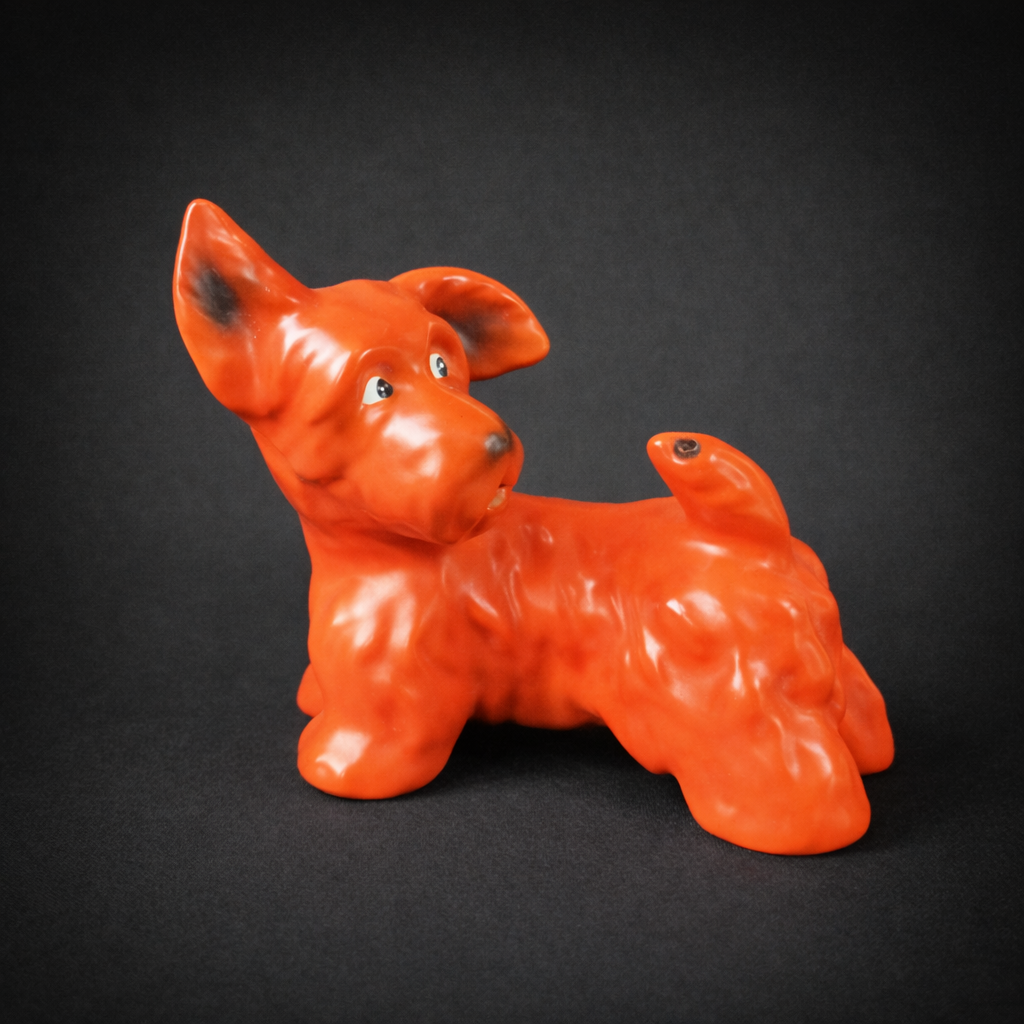 Figura de porcelana "Goebel" de Terrier Escocés. Circa 1950. Figura de porcelana "Goebel" de Terrier Escocés. Circa 1950.