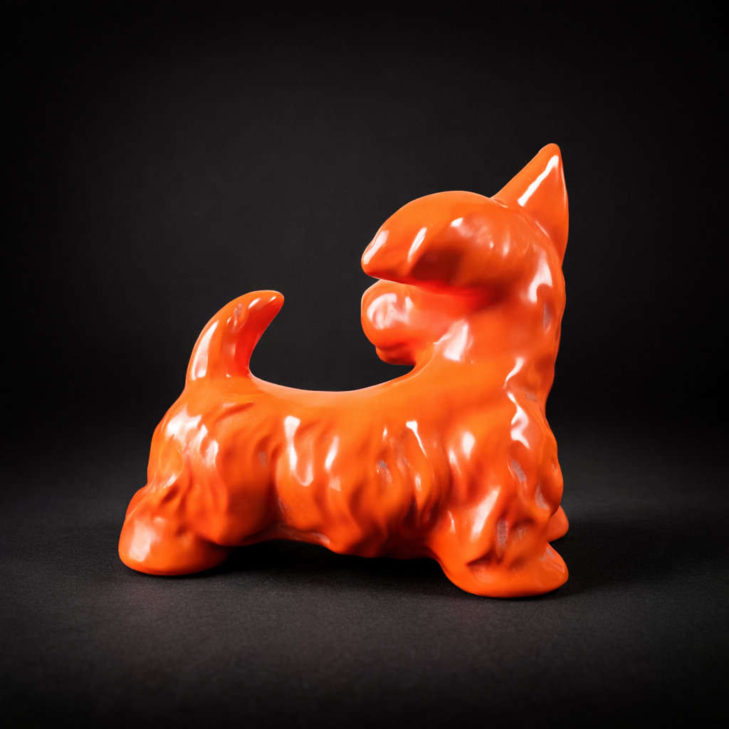 Figura de porcelana "Goebel" de Terrier Escocés. Circa 1950. Figura de porcelana "Goebel" de Terrier Escocés. Circa 1950.