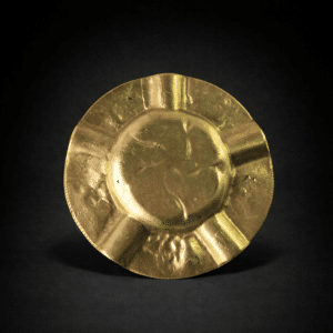 Cenicero Art Nouveau en bronce. Ca. 1900.