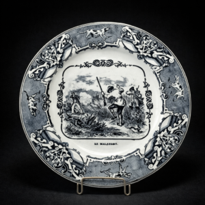 Plato Boch Frères, escena de caza N.º 4, ca. 1865.
