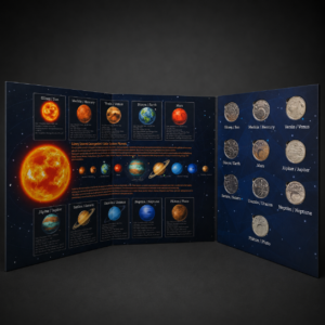 Colección de monedas: Sistema solar; Turquía, ca. 2022.