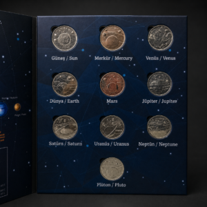 Colección de monedas: Sistema solar; Turquía, ca. 2022.
