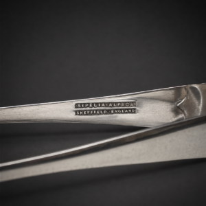 Pinza inglesa antigua para azúcar Sipelia, ca. 1930.