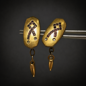 Gemelos art déco enchapados en oro, ca. 1930.