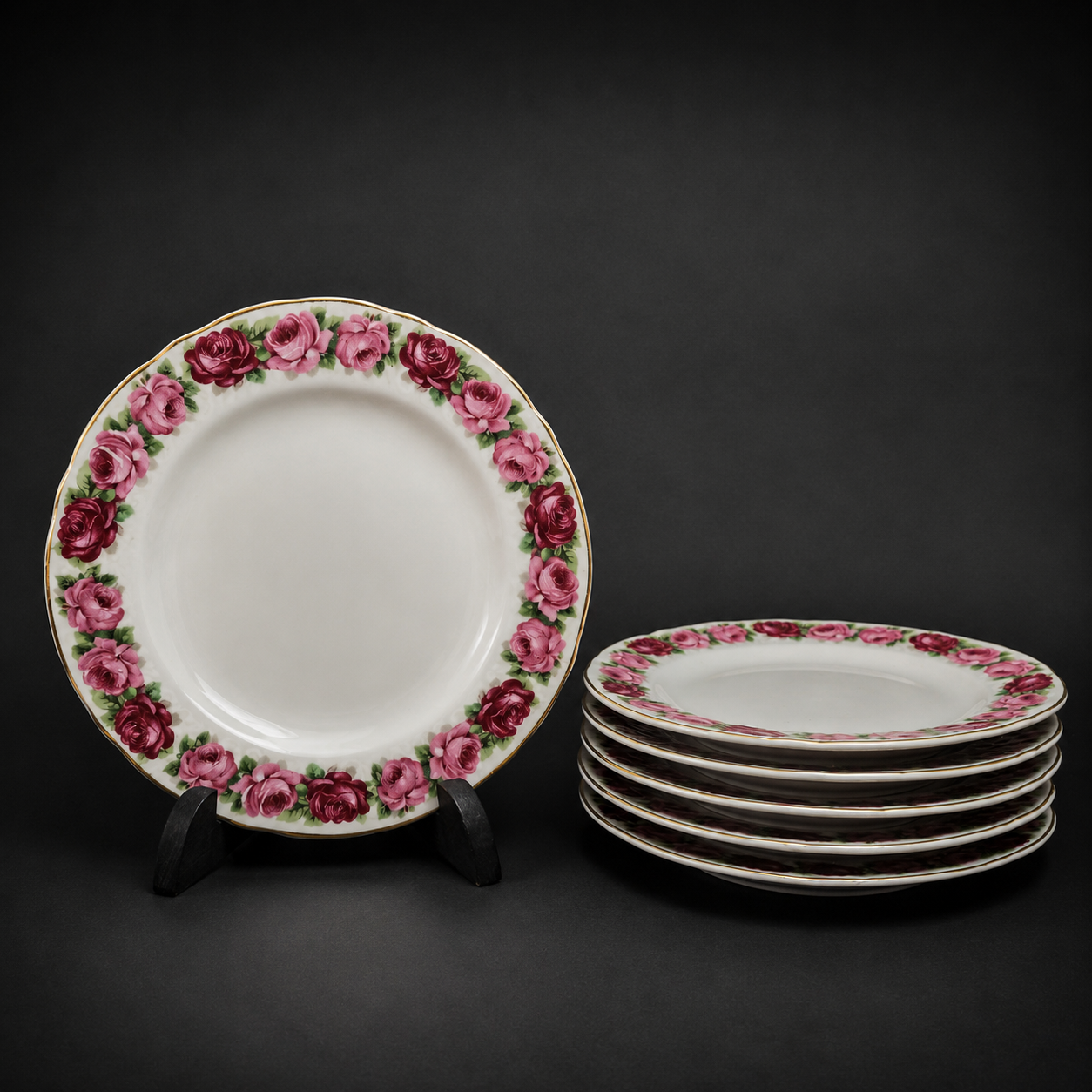 Juego de platos de postre Schumann Bavaria, ca. 1950. Juego de platos de postre Schumann Bavaria, ca. 1950.