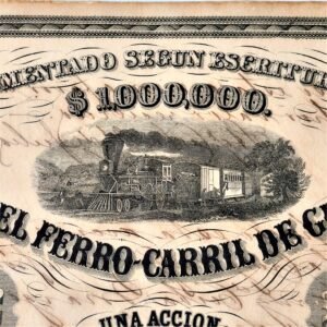 Acción del Ferrocarril de Guantánamo, ca. 1882.