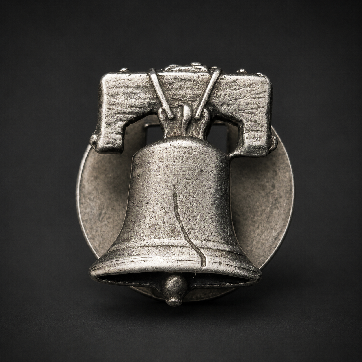 Prendedor con Campana de la Libertad, ca. 1950. Prendedor con Campana de la Libertad, ca. 1950.