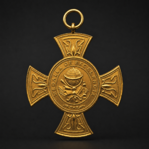 Medalla de excelencia del Colegio Sagrado Corazón, ca. 1930.