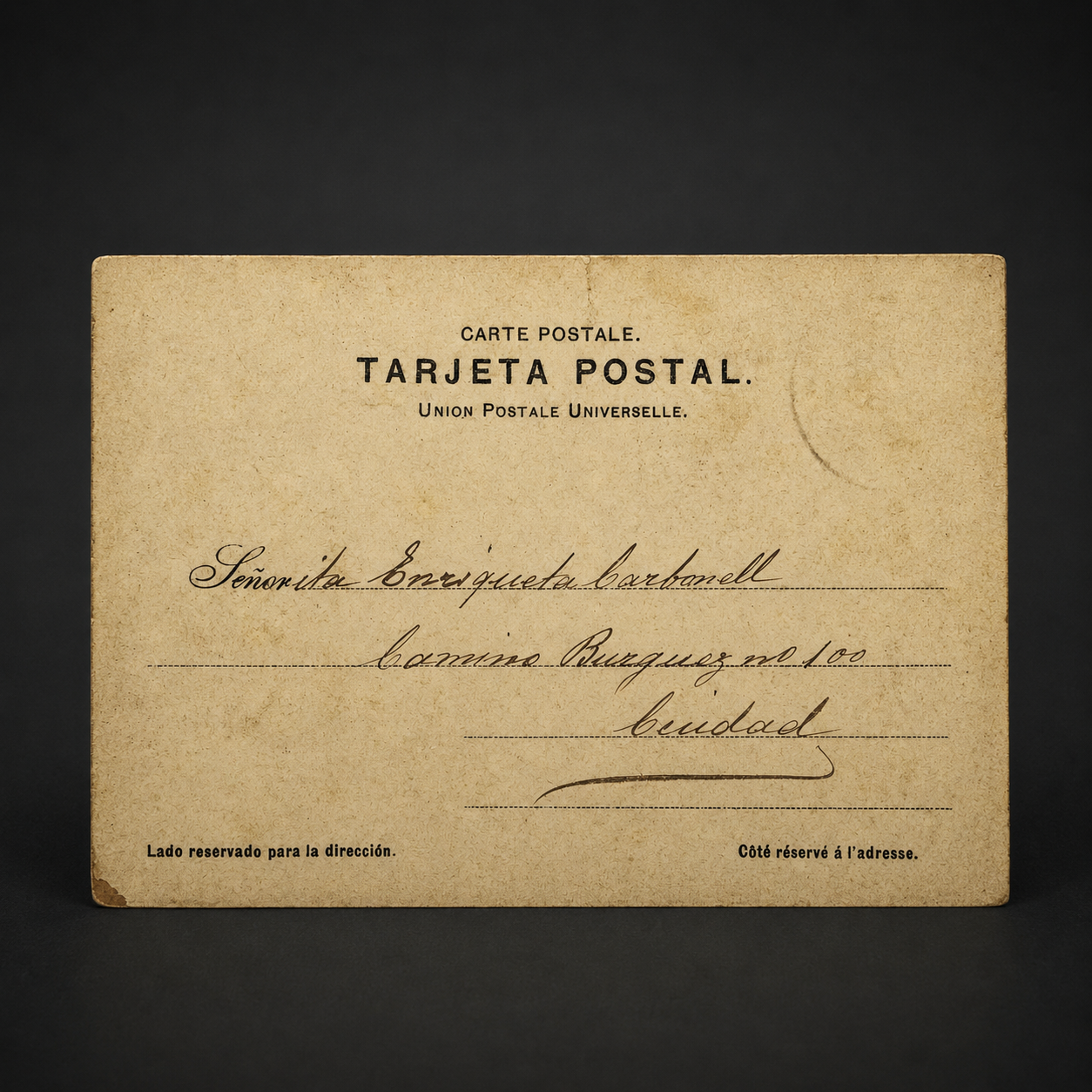Postal diplomática Uruguay-Argentina-Brasil, ca. 1903. Postal diplomática Uruguay-Argentina-Brasil, ca. 1903.