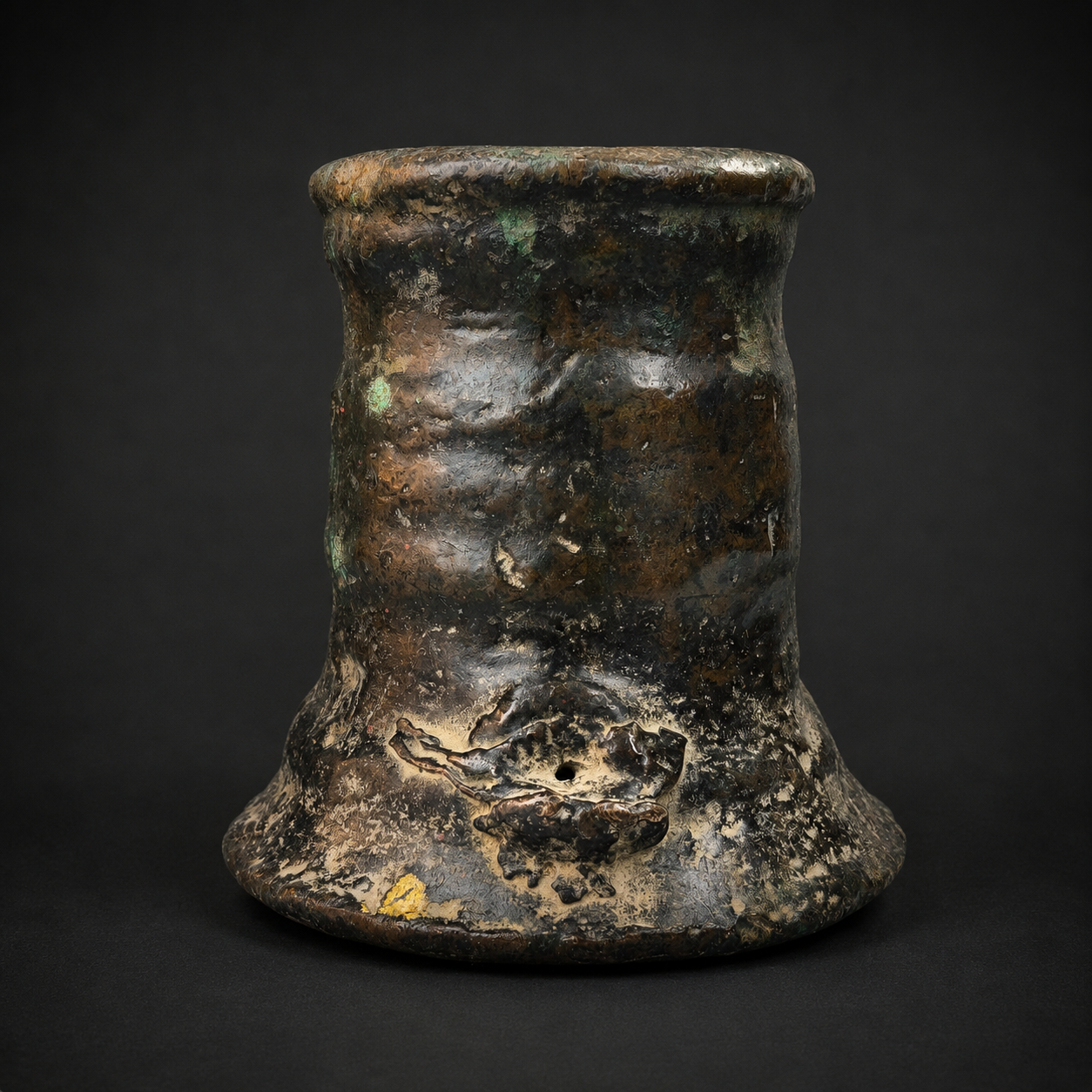 Camareta de señales en bronce macizo, ca. siglo XVIII. Camareta de señales en bronce macizo, ca. siglo XVIII.