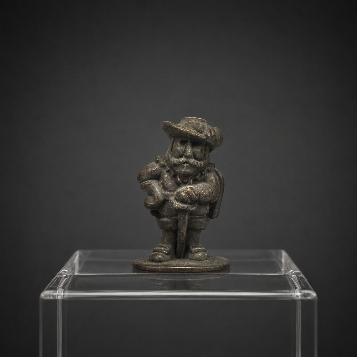 Figura Kinder caballero barroco de metal, ca. 1990. Figura Kinder caballero barroco de metal, ca. 1990.