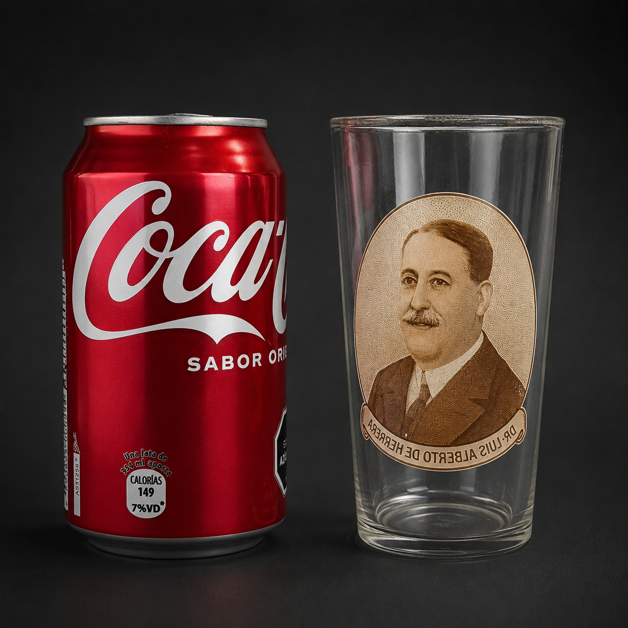 Vaso con retrato de Luis Alberto de Herrera, ca. 1930. Vaso con retrato de Luis Alberto de Herrera, ca. 1930.