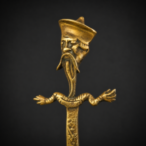 Abrecartas orientalista de bronce, ca. 1900. Abrecartas orientalista de bronce, ca. 1900.