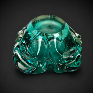 Cenicero artístico de cristal Murano sommerso, ca. 1960.