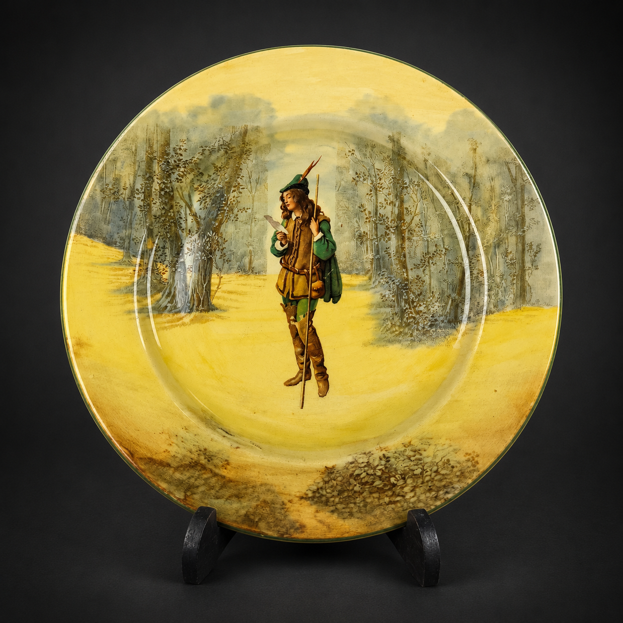 Plato decorativo "Rosalind" Royal Doulton, ca. 1910. Plato decorativo "Rosalind" Royal Doulton, ca. 1910.