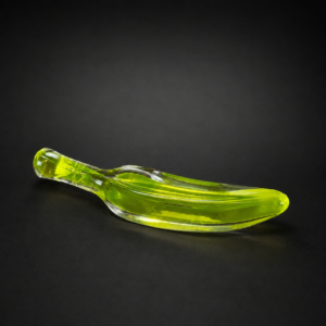 Escultura de cristal Murano en forma de banana, ca. 1970.