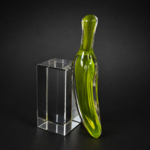 Escultura de cristal Murano en forma de banana, ca. 1970.