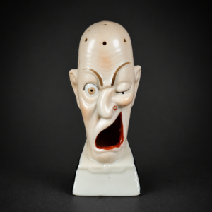 Palillero humorístico Schafer & Vater en porcelana, ca. 1910.