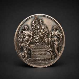 Medalla a Artigas del Congreso Médico, ca. 1930. Medalla a Artigas del Congreso Médico, ca. 1930.