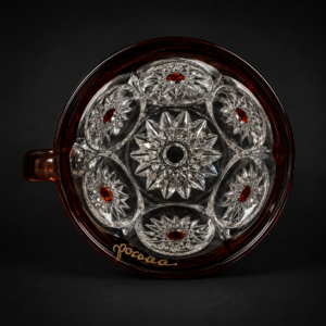 Juego de tazas victorianas Ruby Glass grabadas, ca. 1910. Juego de tazas victorianas Ruby Glass grabadas, ca. 1910.