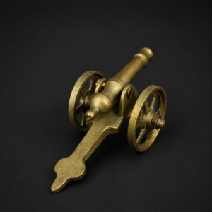 Reproducción de cañón de bronce macizo, ca. 1940.