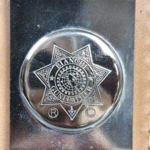 Funda compacta Bianchi Gunleather de cuero, ca. 1970.