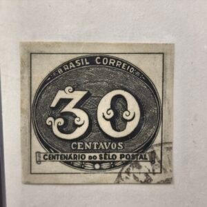 Conjunto de estampillas brasileñas conmemorativas, ca. 1943.