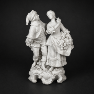Inicio Figura romántica en biscuit francés, ca. 1880.