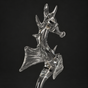 Caballito de mar en cristal de Murano, ca. 1970. Caballito de mar en cristal de Murano, ca. 1970.