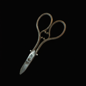 Colección de tijeras antiguas de bordado y uso especializado, ca. siglo XIX. Colección de tijeras antiguas de bordado y uso especializado, ca. siglo XIX.