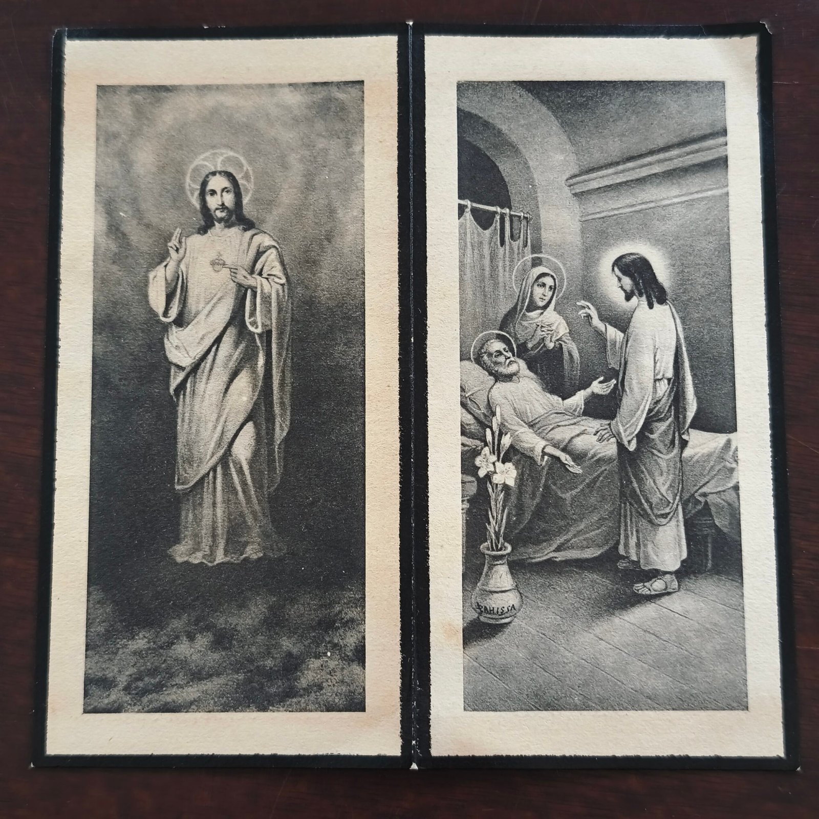 Conjunto de tarjetas mortuorias religiosas, ca. 1916–1928. Conjunto de tarjetas mortuorias religiosas, ca. 1916–1928.
