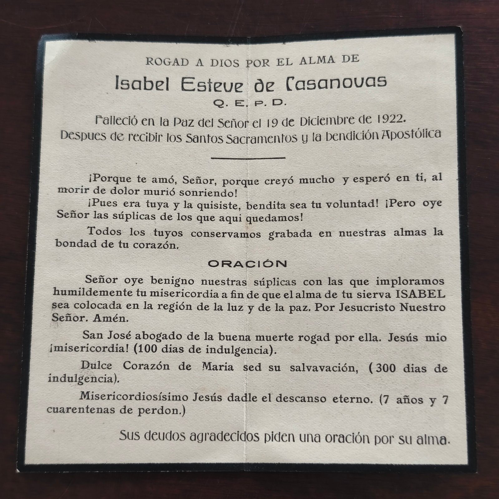 Conjunto de tarjetas mortuorias religiosas, ca. 1916–1928. Conjunto de tarjetas mortuorias religiosas, ca. 1916–1928.