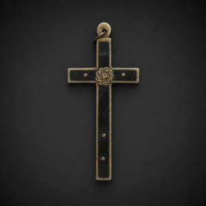 Crucifijo antiguo con calavera, memento mori religioso, ca. siglo XIX. Crucifijo antiguo con calavera, memento mori religioso, ca. siglo XIX.