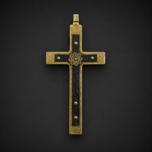Crucifijo antiguo con calavera, memento mori religioso, ca. siglo XIX. Crucifijo antiguo con calavera, memento mori religioso, ca. siglo XIX.