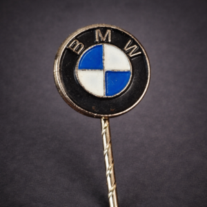 Distintivo de solapa BMW original, ca. 1980.