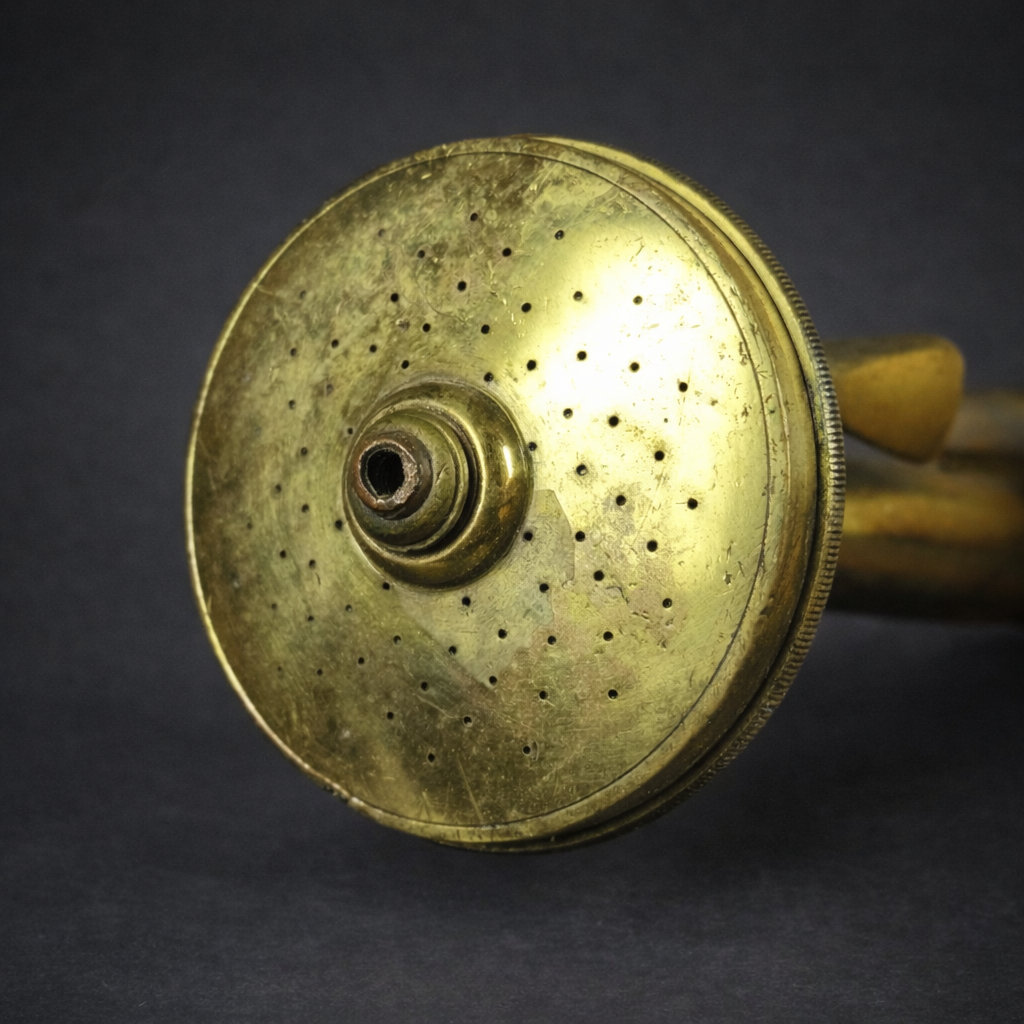 Pico de manguera industrial en bronce, ca. 1887. Pico de manguera industrial en bronce, ca. 1887.