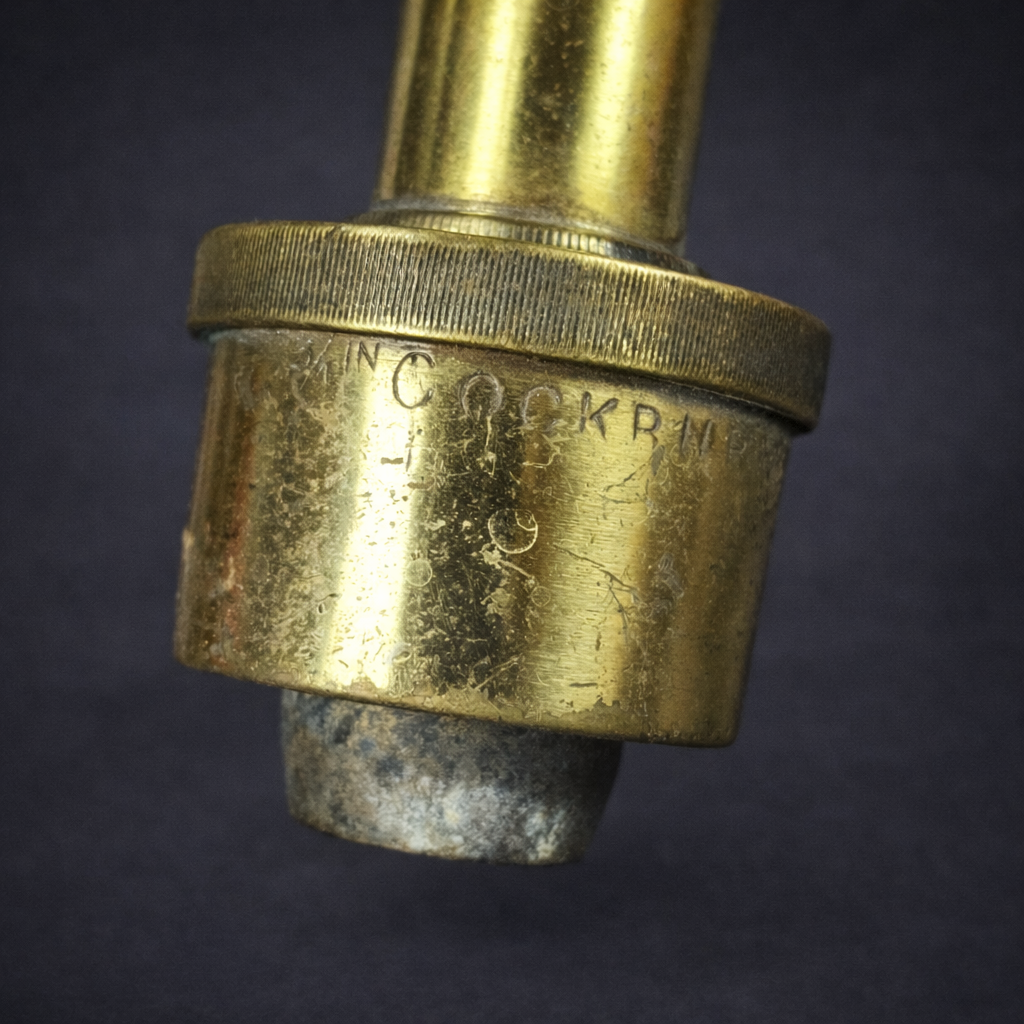 Pico de manguera industrial en bronce, ca. 1887. Pico de manguera industrial en bronce, ca. 1887.