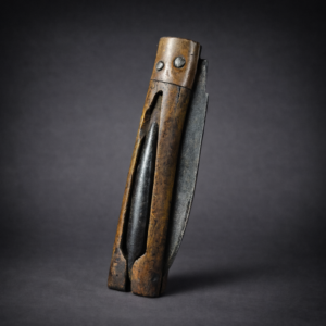 Navaja de oficio para trabajar cuero, ca. 1900.